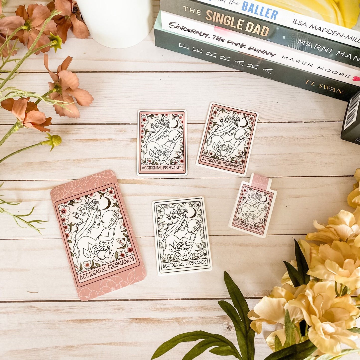 Accidental Pregnancy Romance Tarot Card Trope sticker