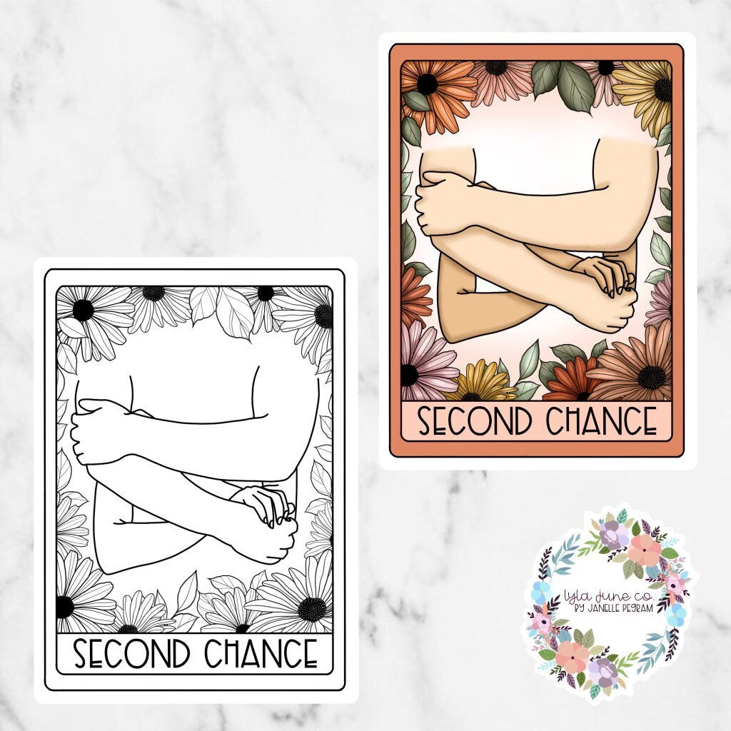 Second Chance Romance Tarot Card sticker
