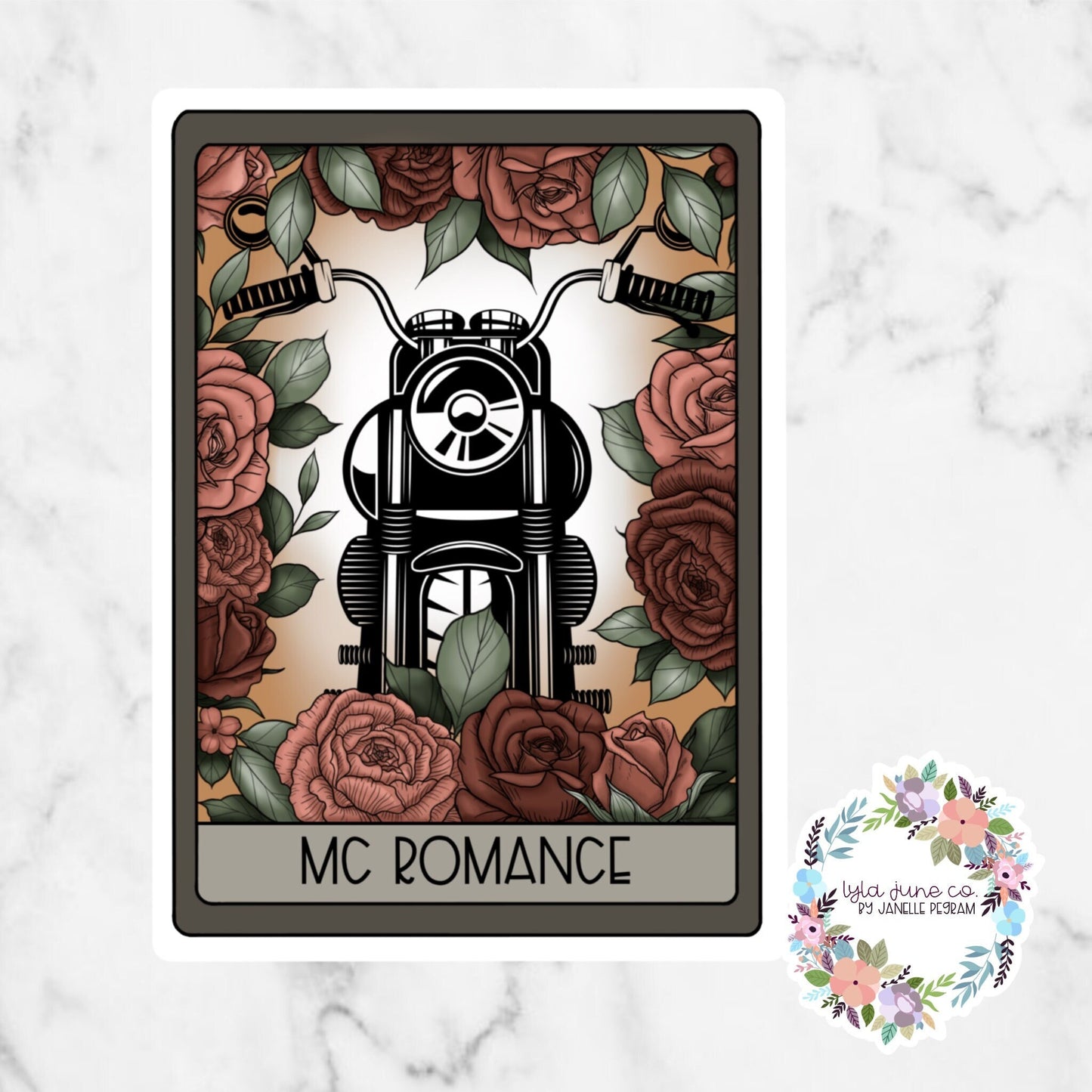 MC Romance Tarot Card sticker