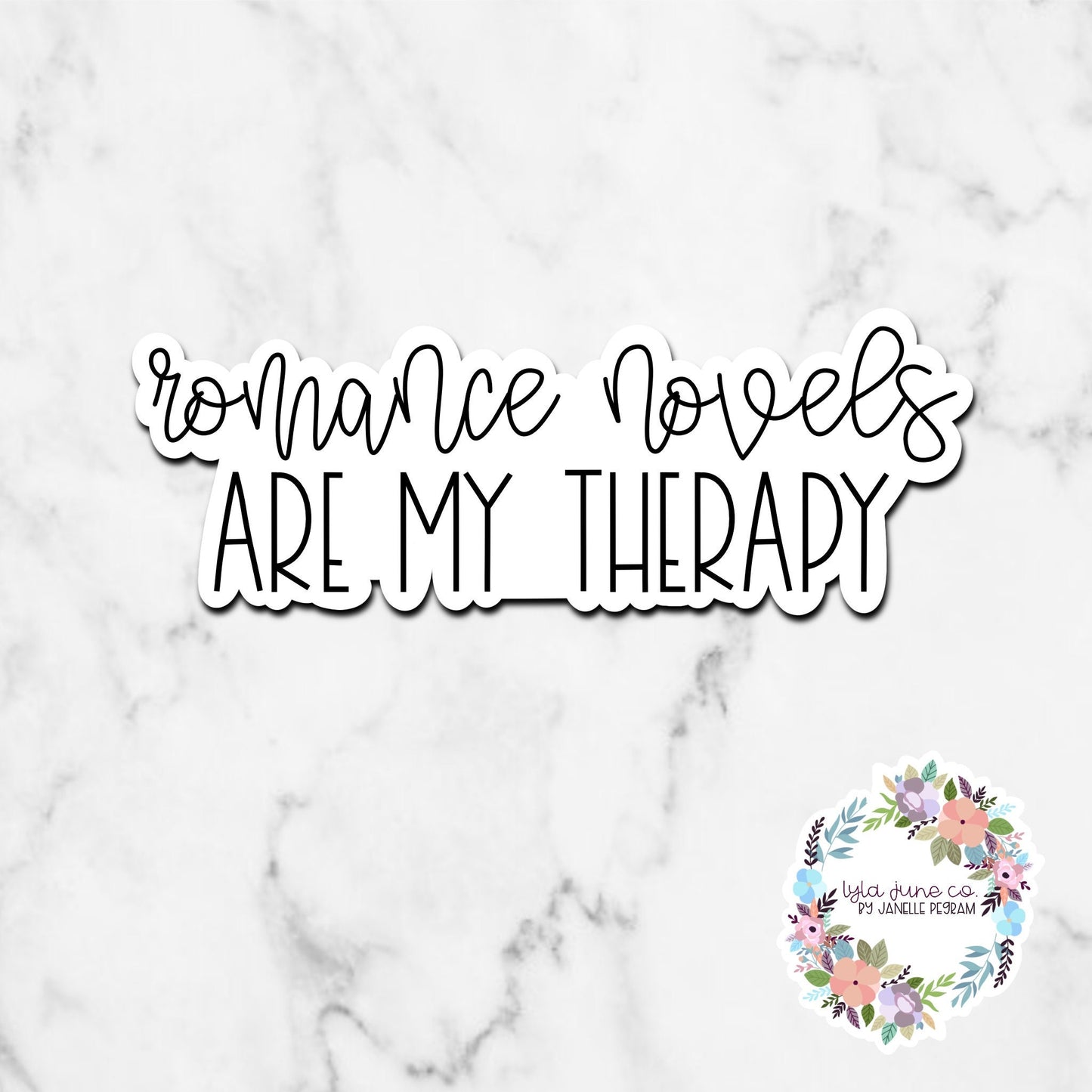 Romance Novels are my Therapy sticker
