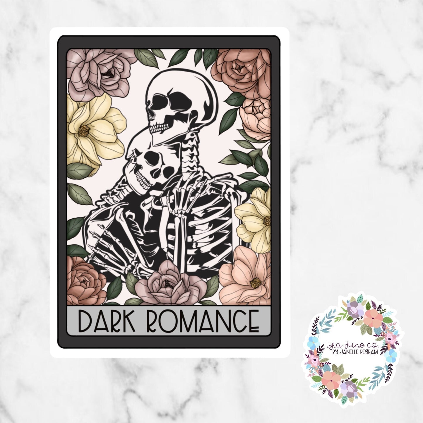 Dark Romance Tarot Card sticker