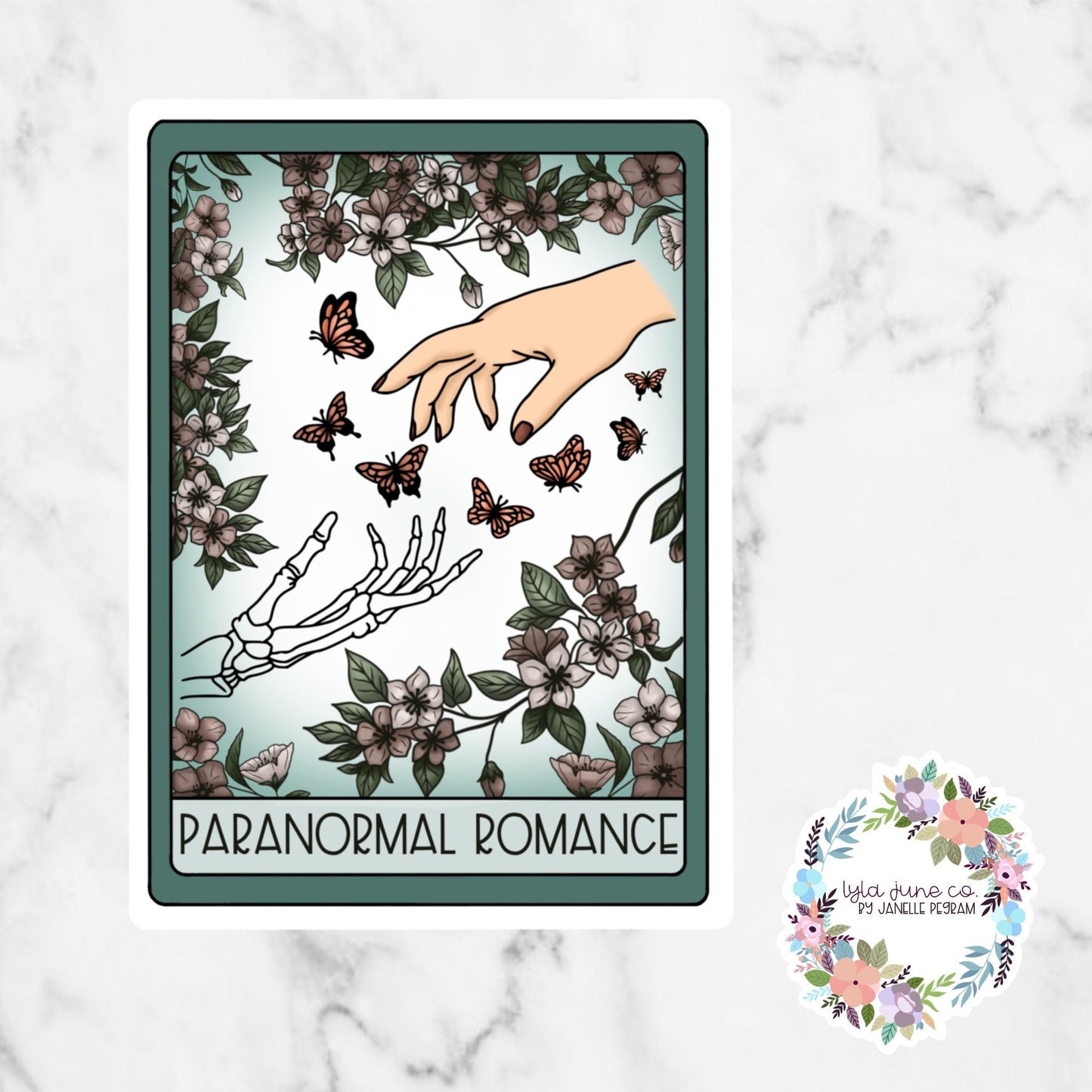 Paranormal Romance Tarot Card sticker