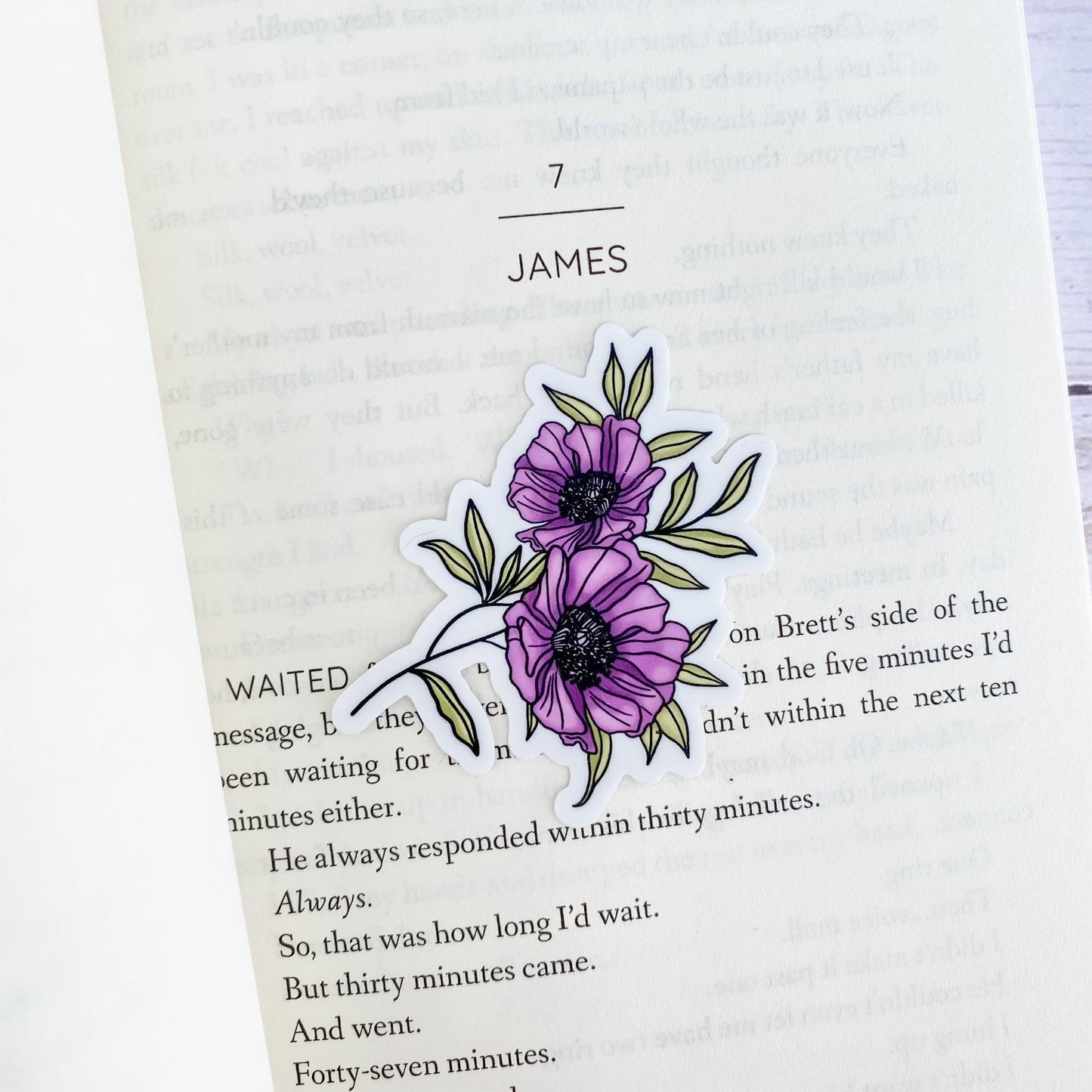 The James Flower sticker