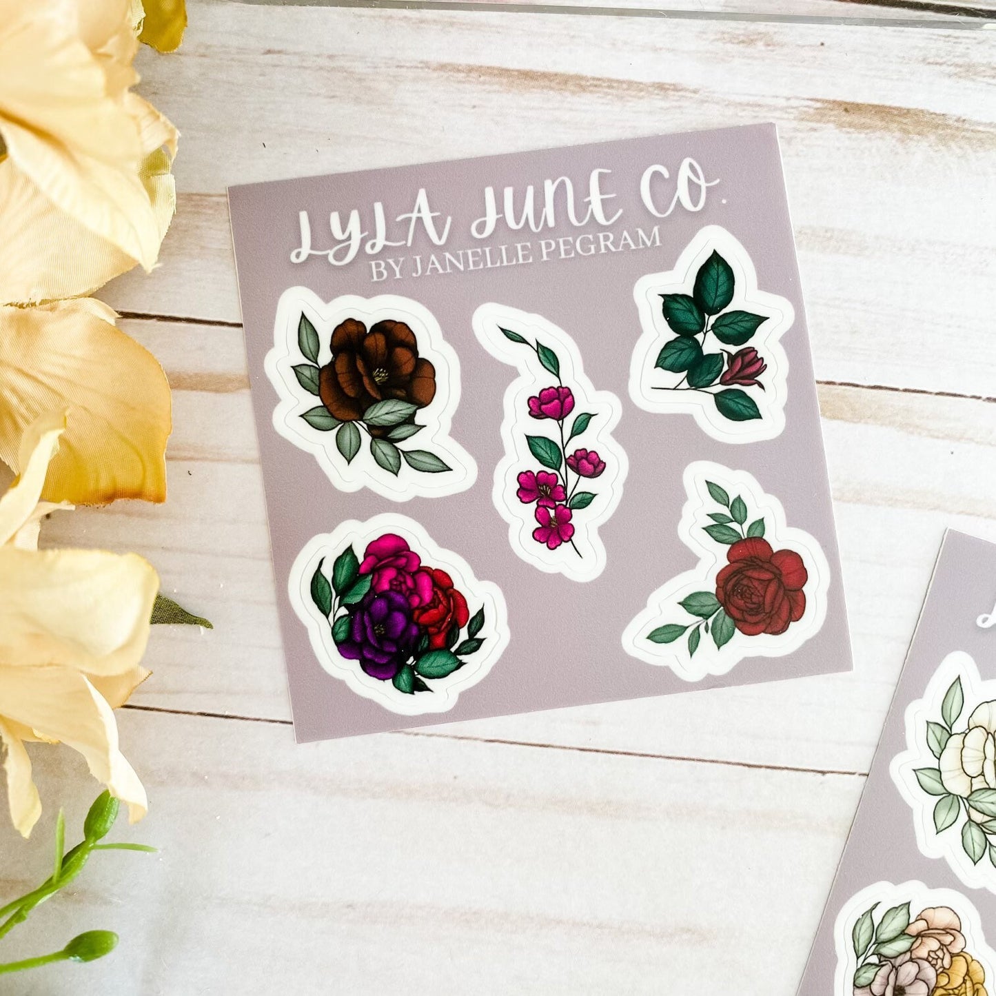 Mini Floral Sticker Sheets Vol I