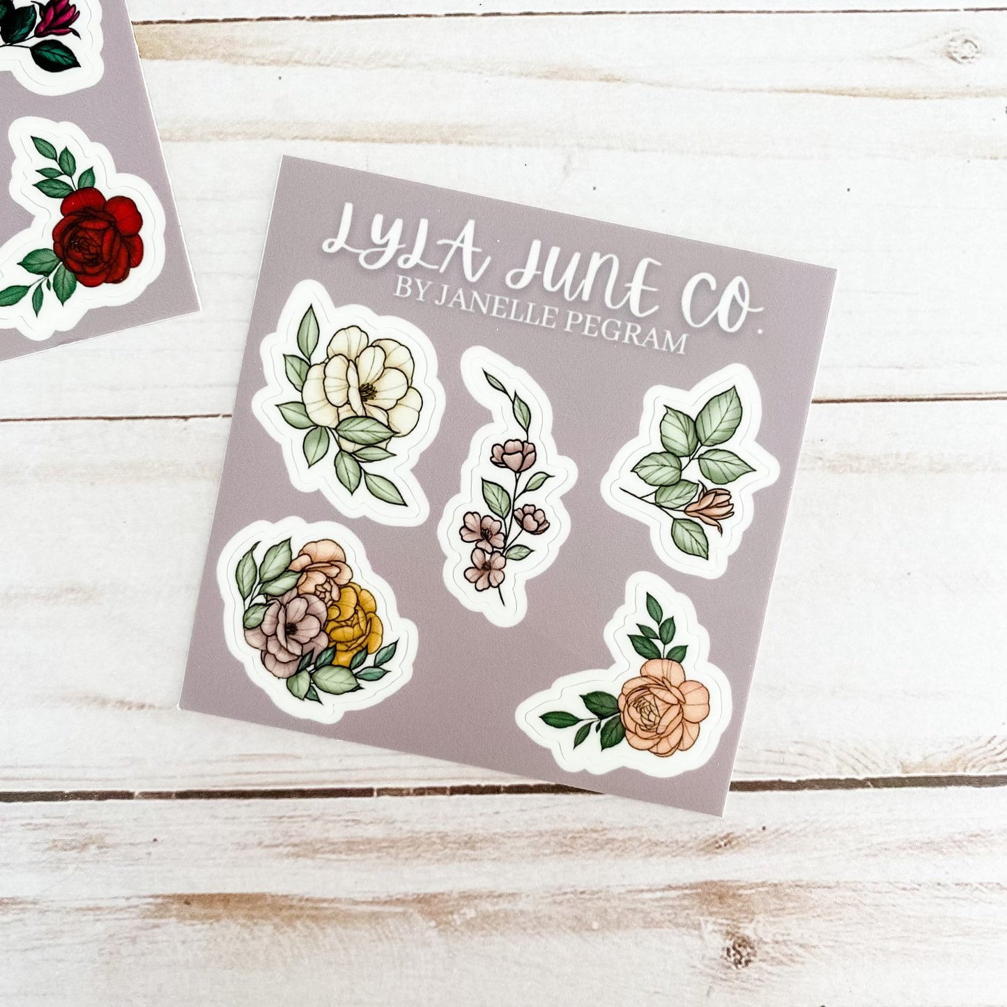 Mini Floral Sticker Sheets Vol I