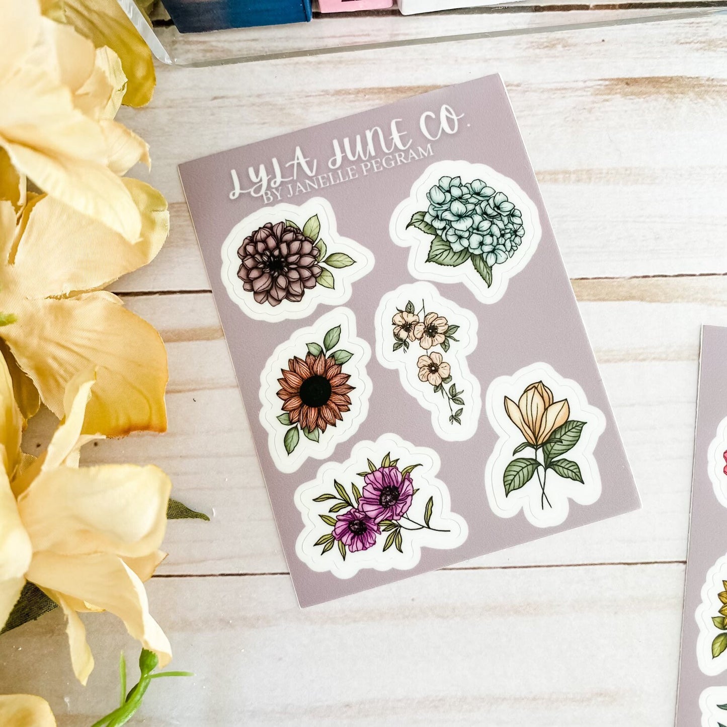 Mini Floral Sticker Sheets Vol II