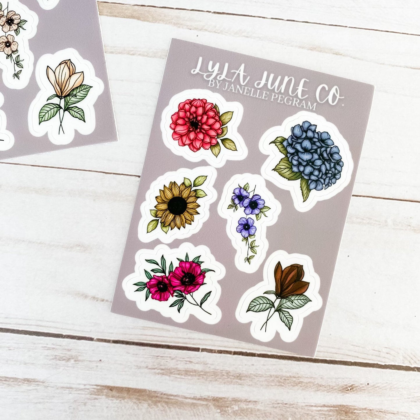 Mini Floral Sticker Sheets Vol II
