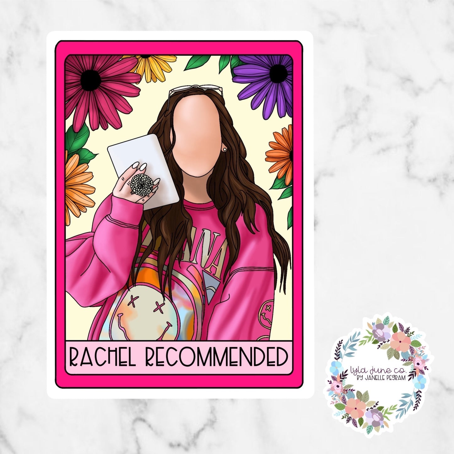 Rachel Recommends FTR Romance Tarot Card Trope sticker