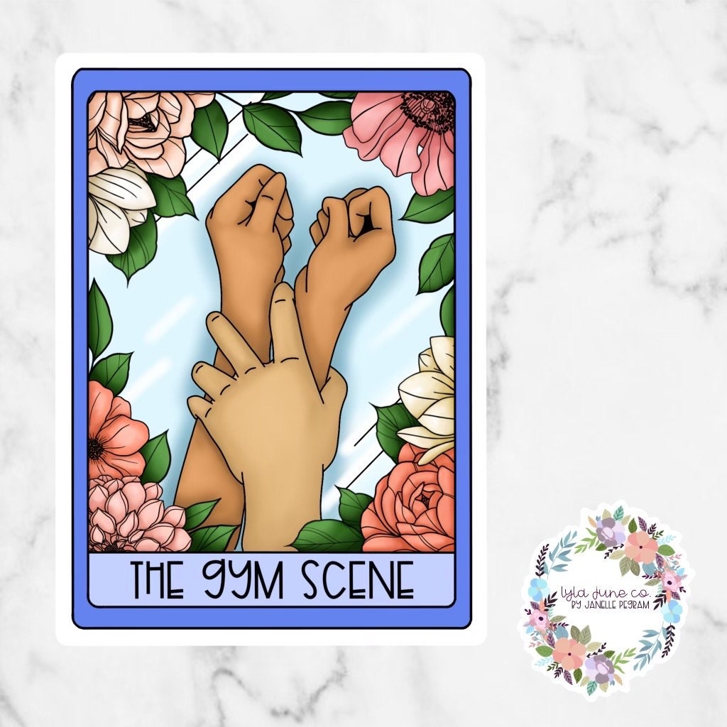 The Gym Scene Tarot Card sticker - Meet Your Match by Kandi Steiner