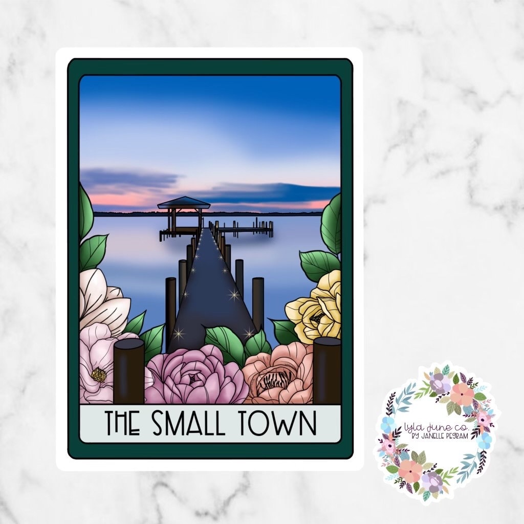 The Small Town Tarot Card sticker - Dreamland Billionaires by Lauren Asher