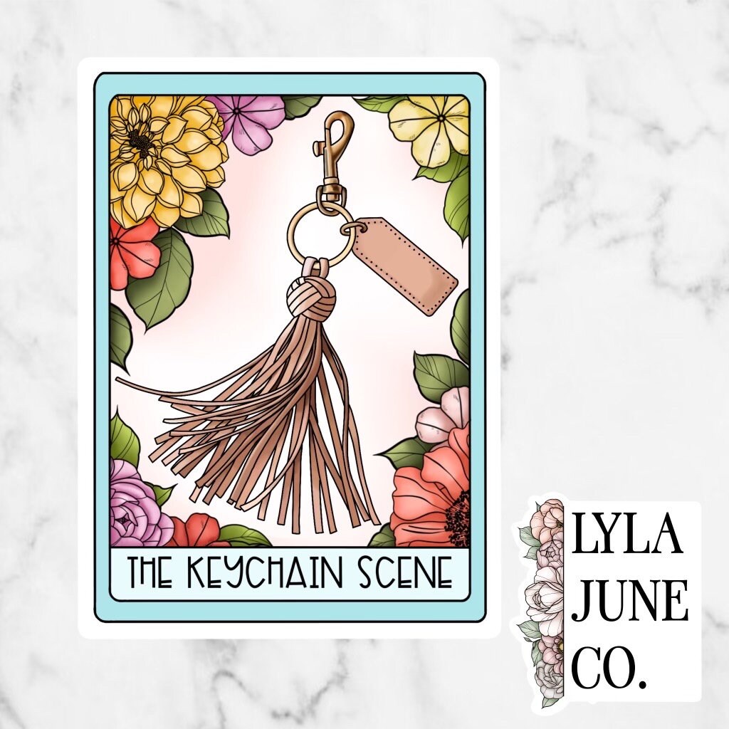 Keychain Scene Tarot Card sticker - Watch Your Mouth by Kandi Steiner