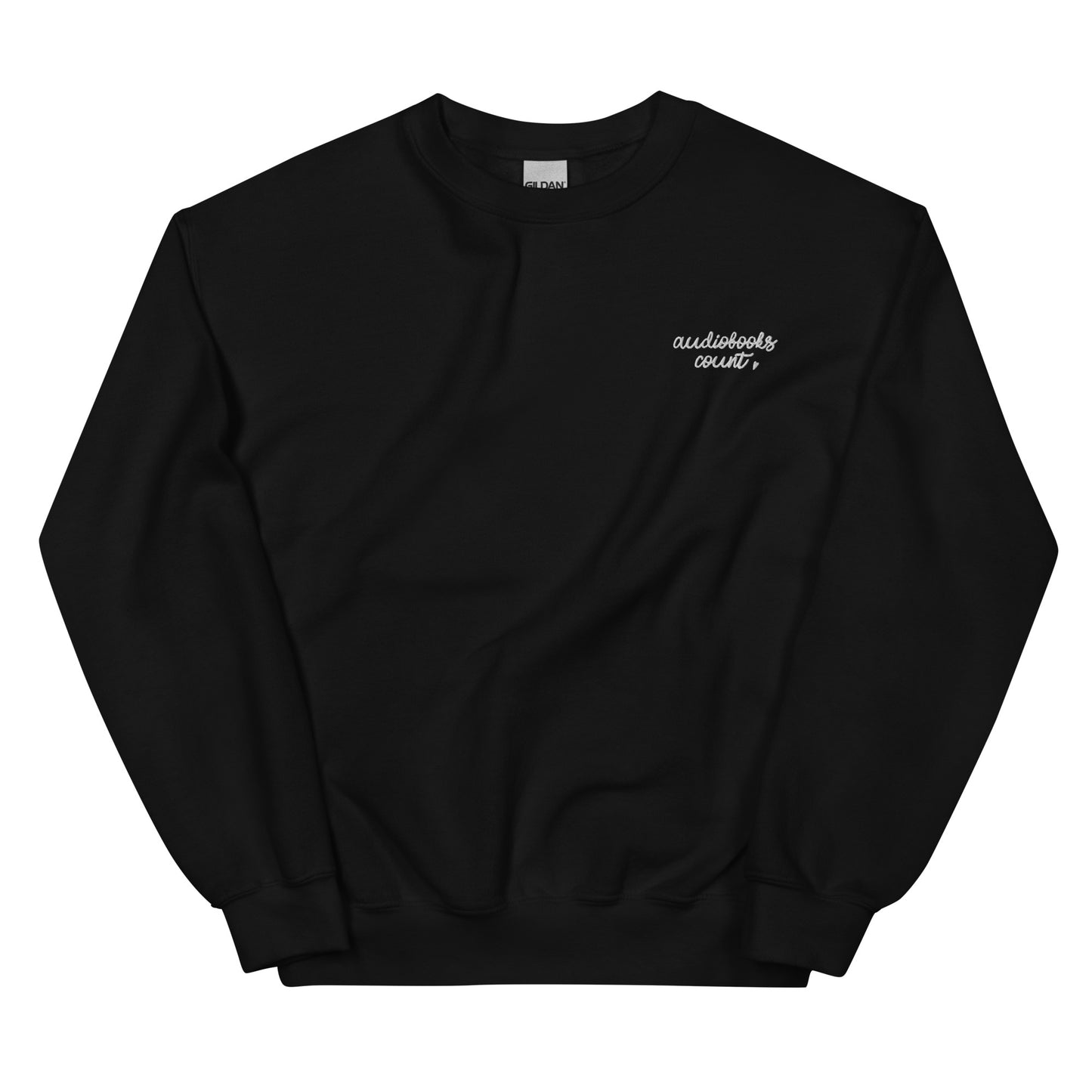 Audiobooks Count Embroidered Sweatshirt