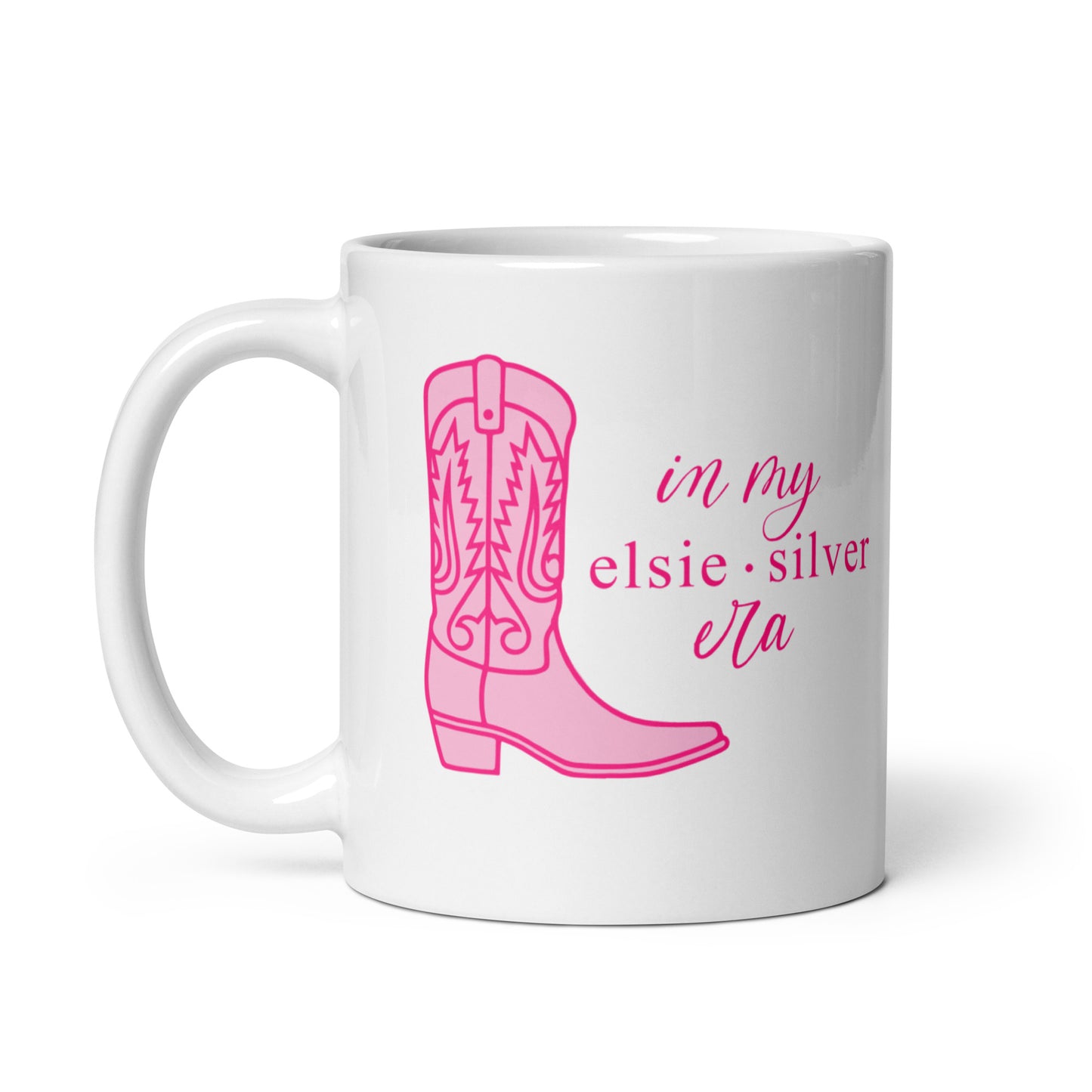 In My Elsie Silver Era White glossy mug