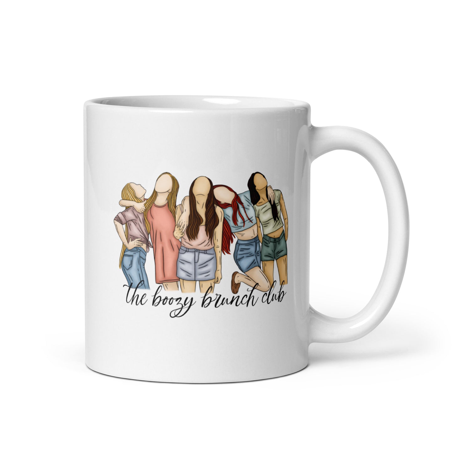 The Boozy Brunch Club / Elsie Silver Chesnut Springs White glossy mug