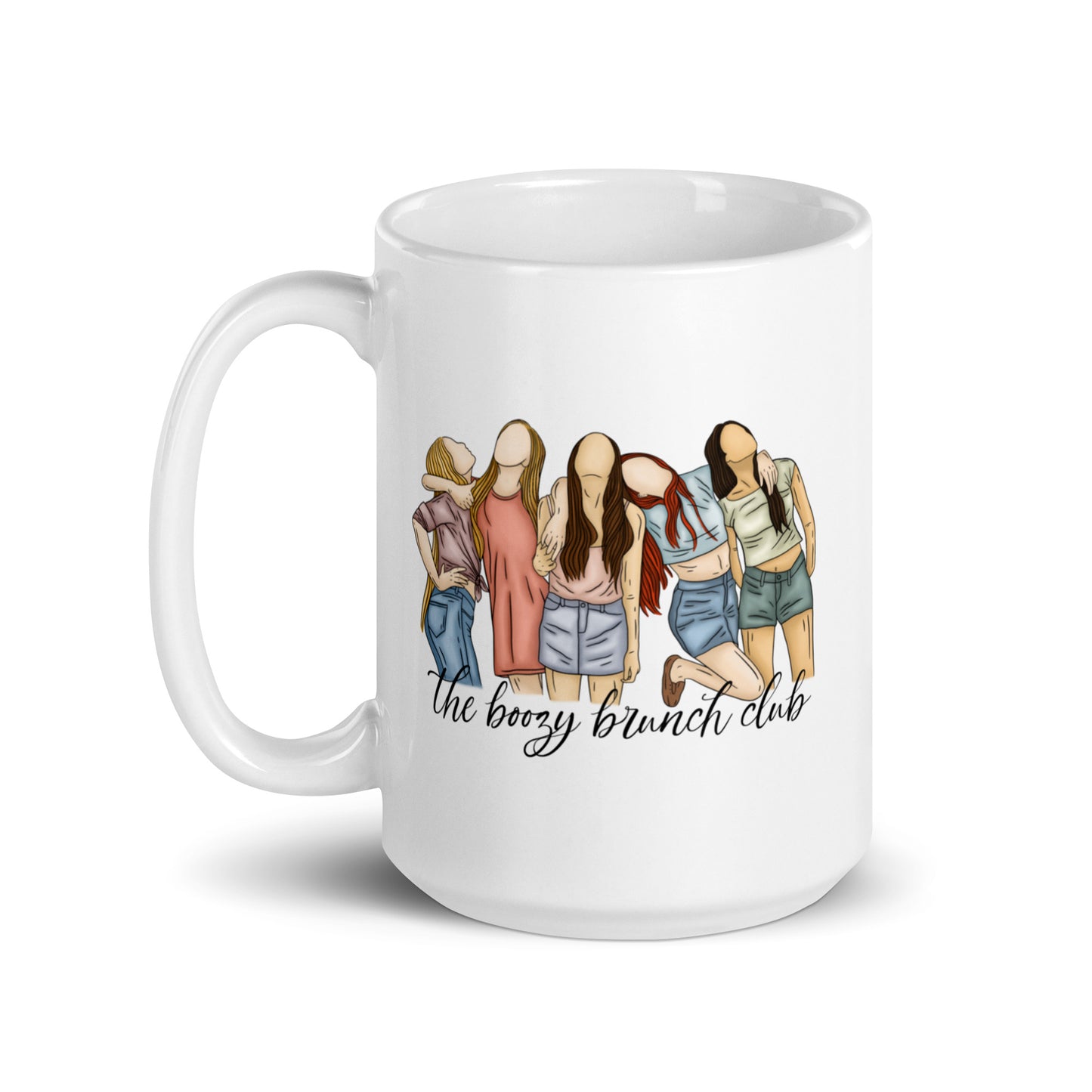 The Boozy Brunch Club / Elsie Silver Chesnut Springs White glossy mug