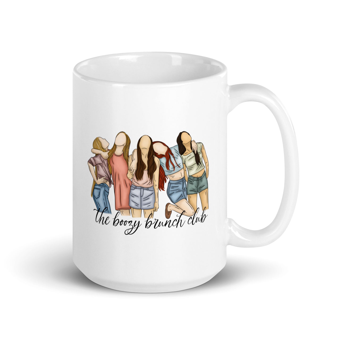 The Boozy Brunch Club / Elsie Silver Chesnut Springs White glossy mug
