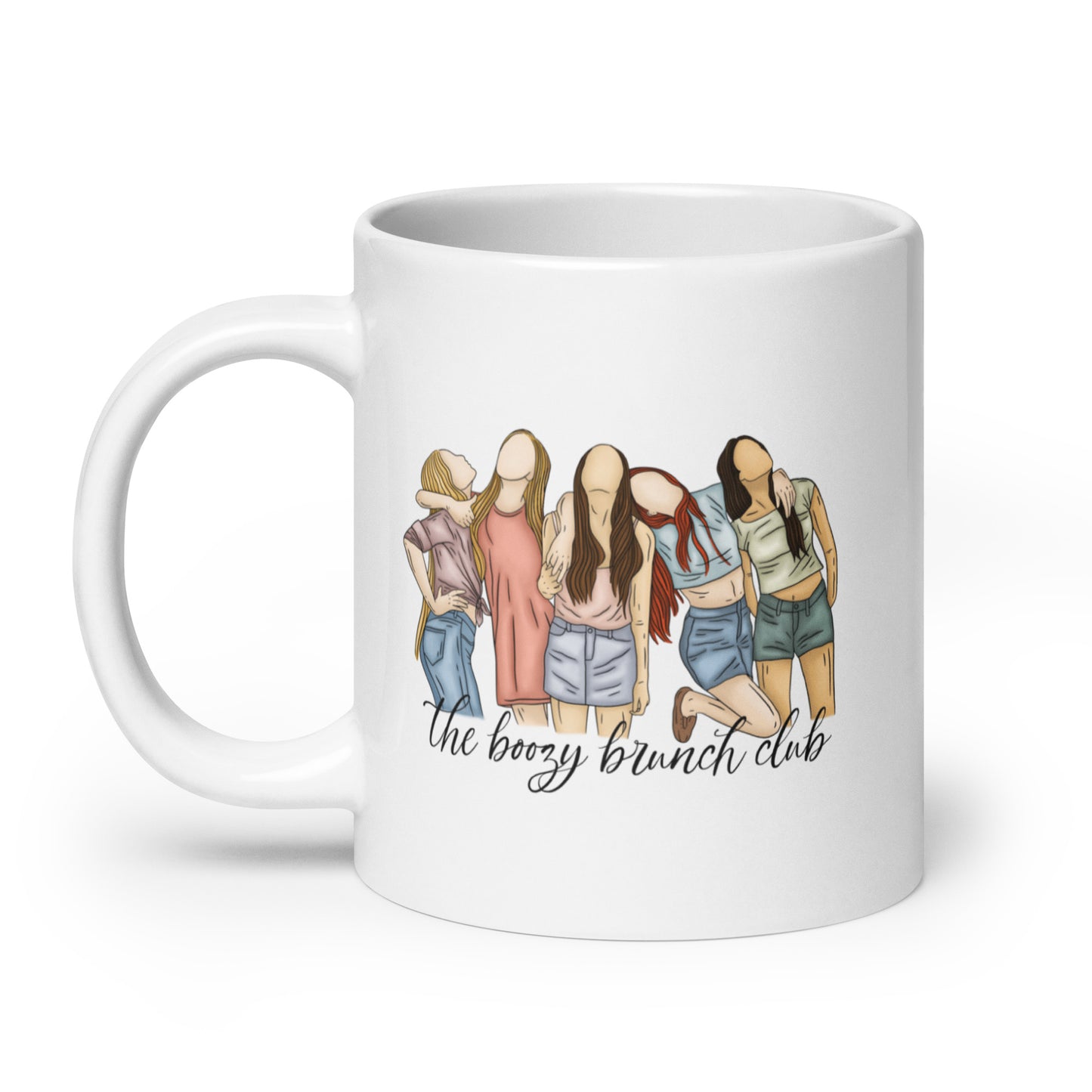 The Boozy Brunch Club / Elsie Silver Chesnut Springs White glossy mug