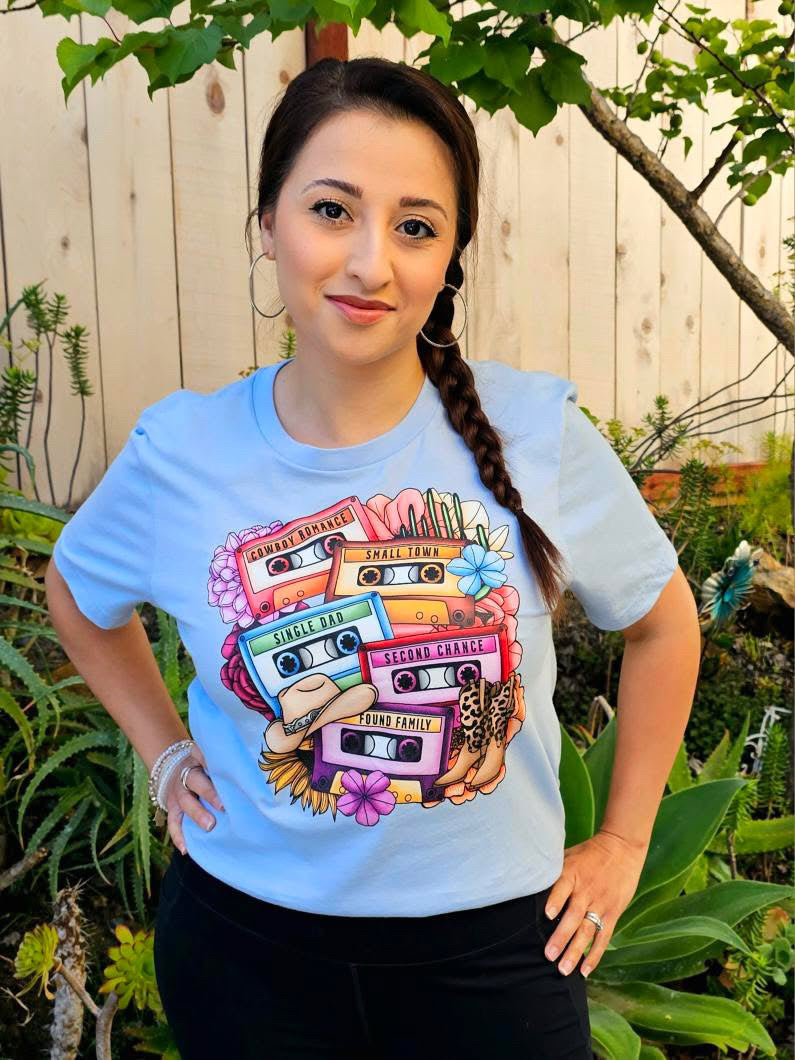 Romance Tropes Mixtapes t-shirt