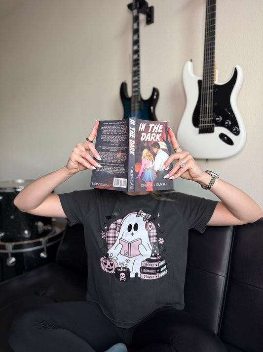 Ghostie Halloween Heavyweight Garment Dye Tee Bella + Canvas