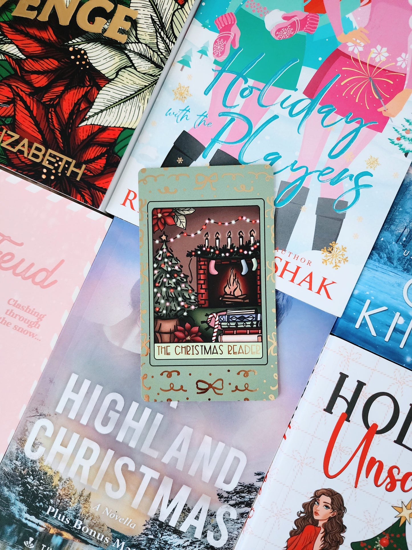 Foiled Christmas Reader Tarot Card