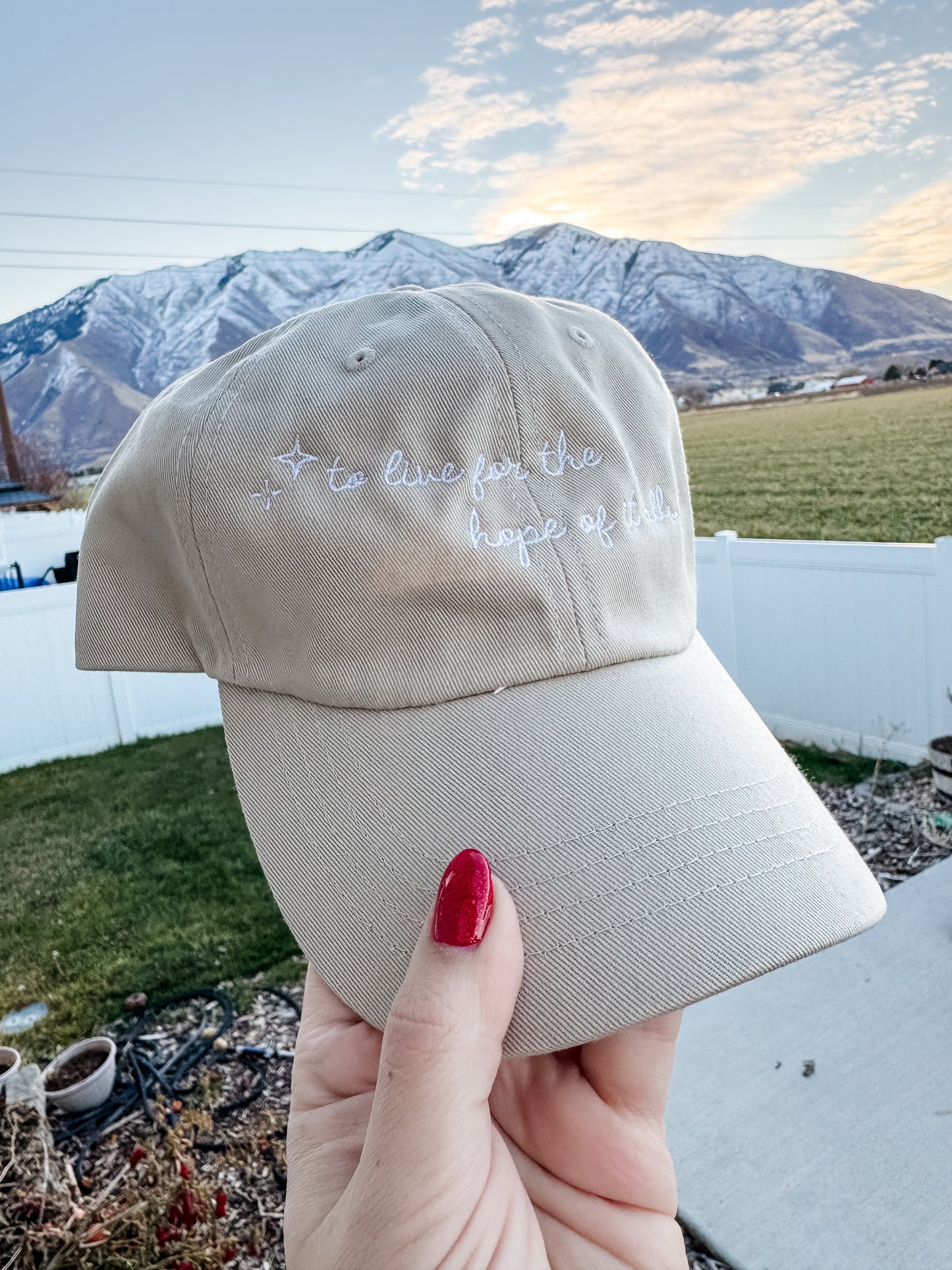 To Live for the Hope of It All hat