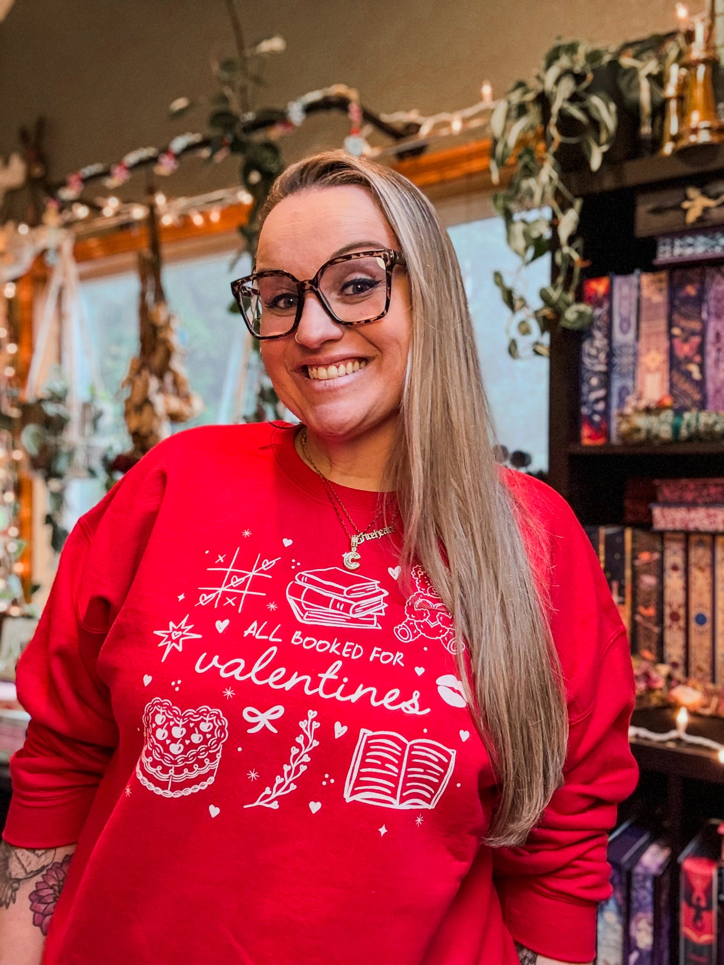 All Booked for Valentines Sweatshirt