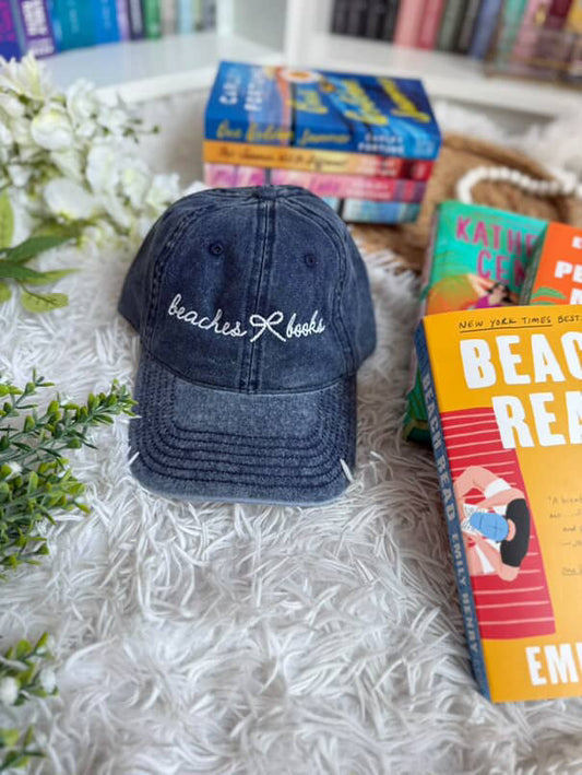 Beaches & Books Navy Vintage Hat