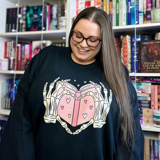 Skeleton Heart Hands Valentines Unisex Sweatshirt