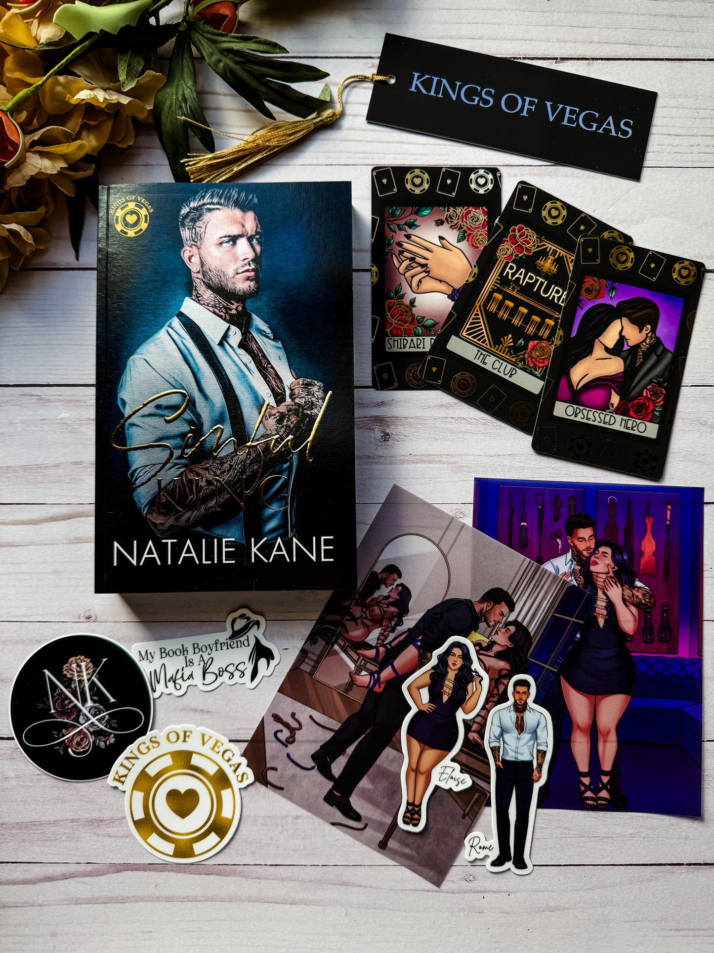 Sinful King by Natalie Kane FOILED Tarot Set & Bookmark (LIMITED EDITION / ONE RUN ONLY)