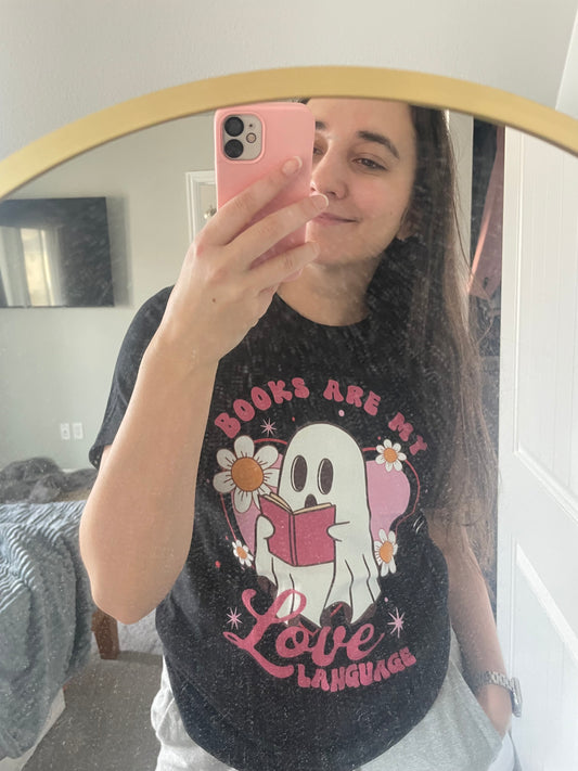 Books Are My Love Language Unisex t-shirt