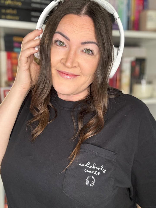 Audiobooks Count pocket t-shirt