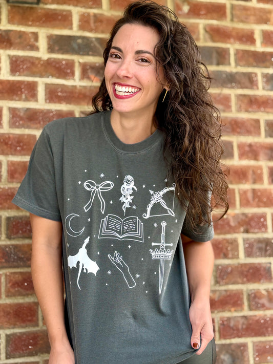 LJC Limited October - Romantasy Icons heavyweight t-shirt