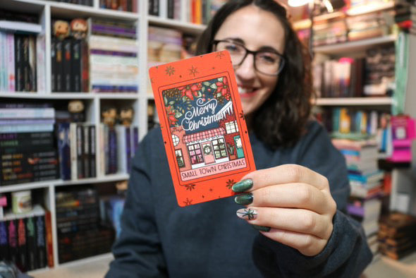 Foiled Small Town Christmas Tarot Card