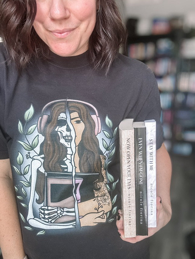 Audiobook Skeleton heavyweight t-shirt