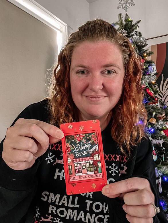 Foiled Small Town Christmas Tarot Card