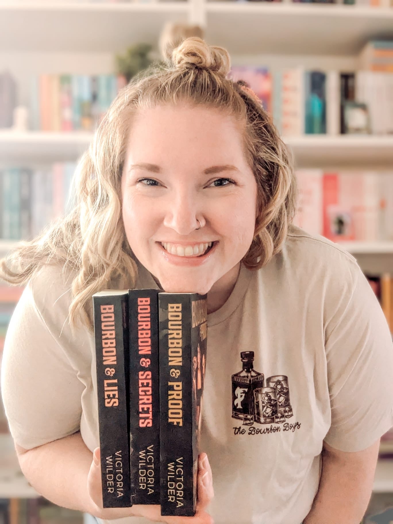 The Bourbon Boys by Victoria Wilder t-shirt