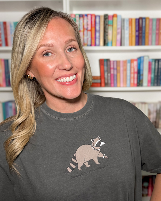 Fictional Men Enthusiast Raccoon heavyweight boxy tee