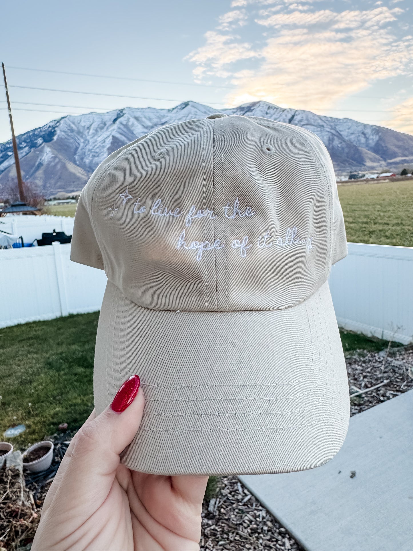 To Live for the Hope of It All hat