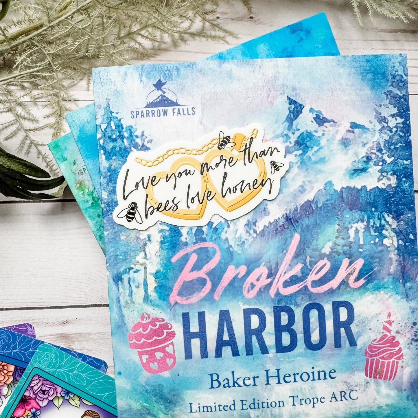 Love You More Than Bees Love Honey sticker from Broken Harbor by Catherine Cowles