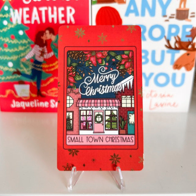 Foiled Small Town Christmas Tarot Card