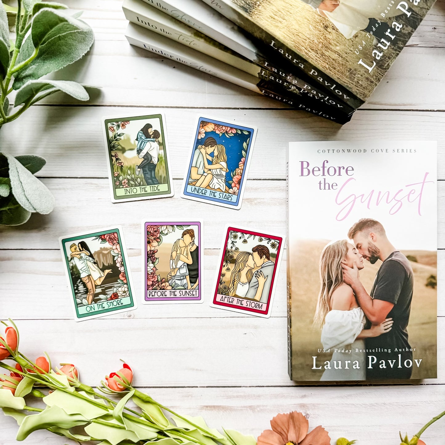 Cottonwood Cove Series by Laura Pavlov Book Titles Sticker Set