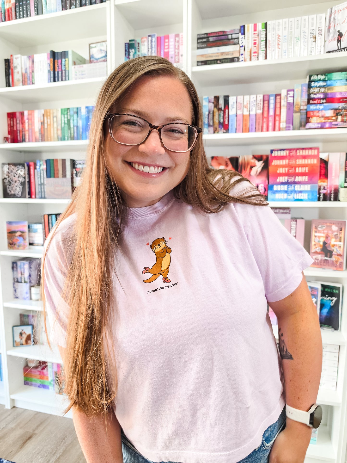 Romance Reader Otter heavyweight boxy tee