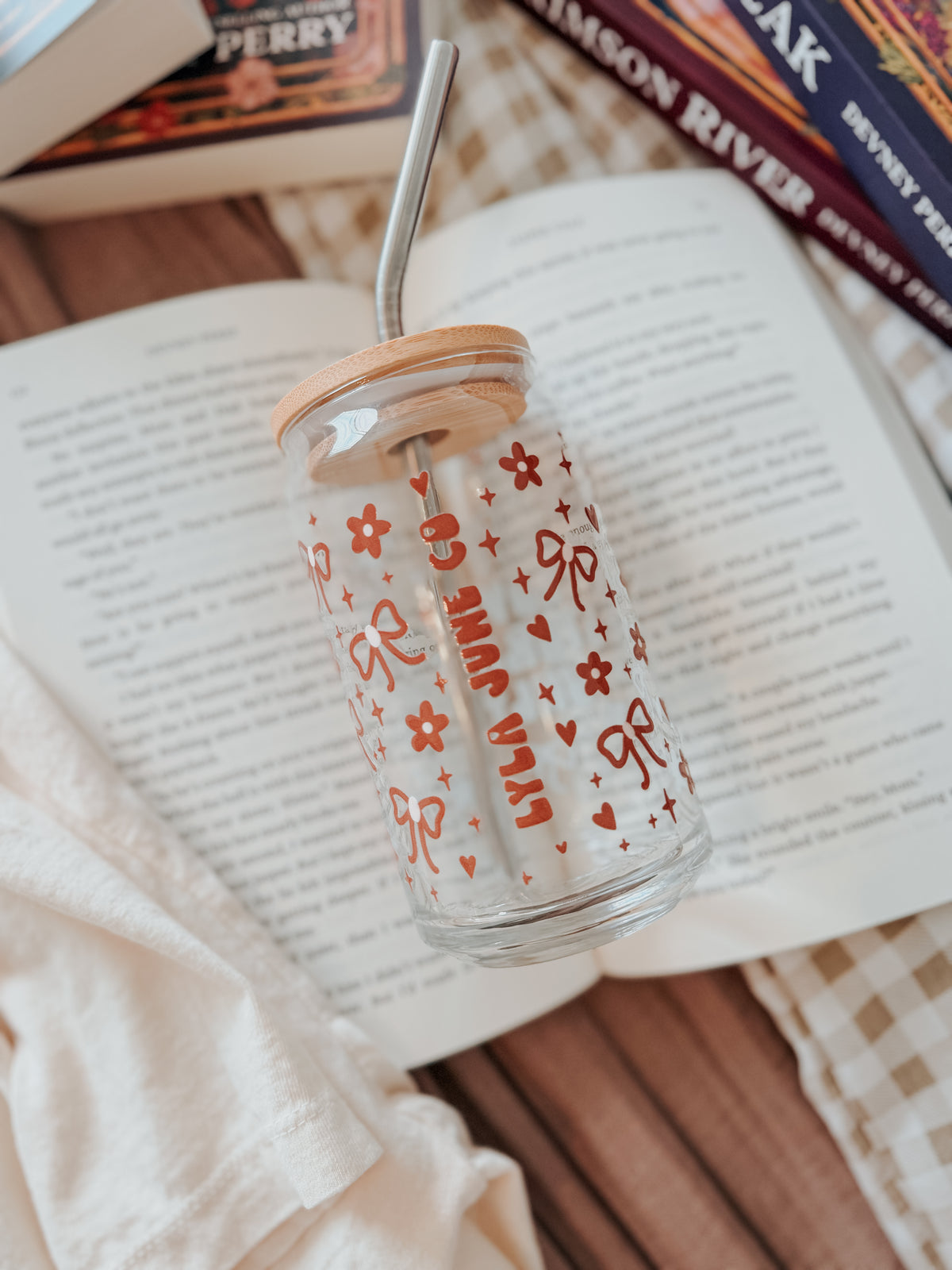 Love Stories Only LJC glass tumbler