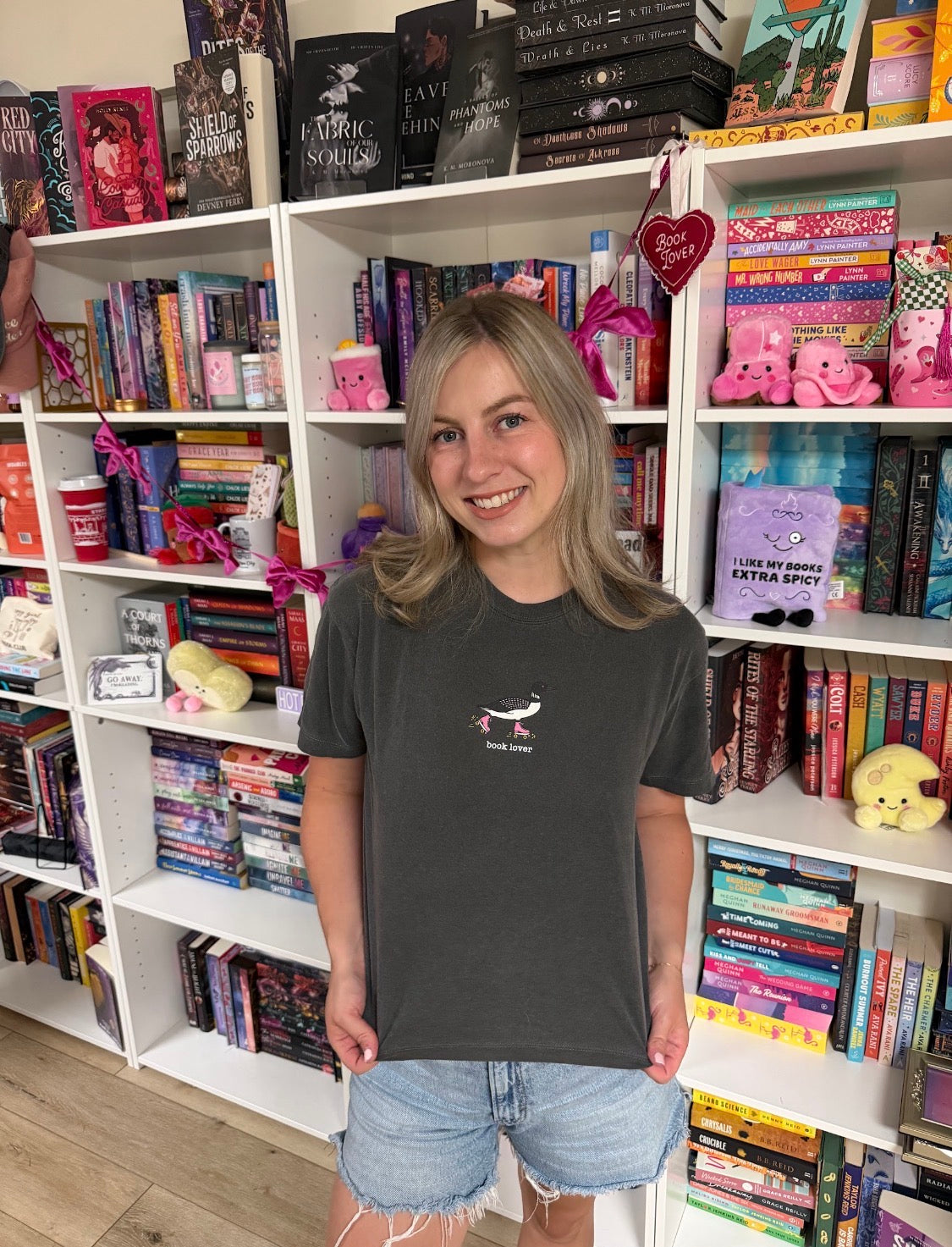 Book Lover Loon heavyweight boxy tee