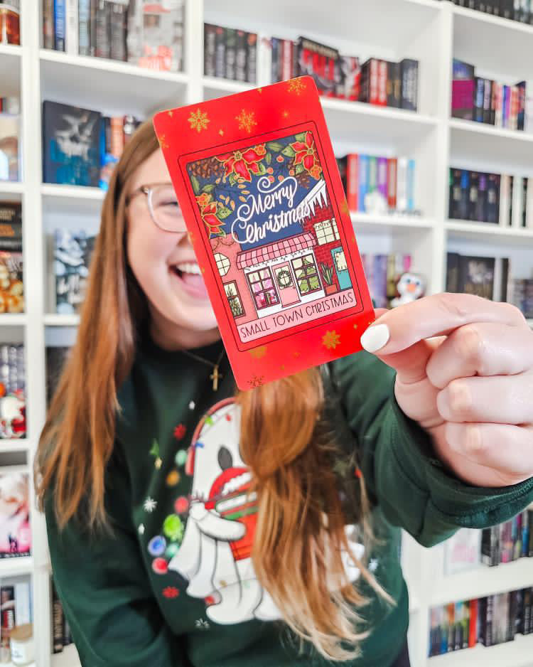 Foiled Small Town Christmas Tarot Card