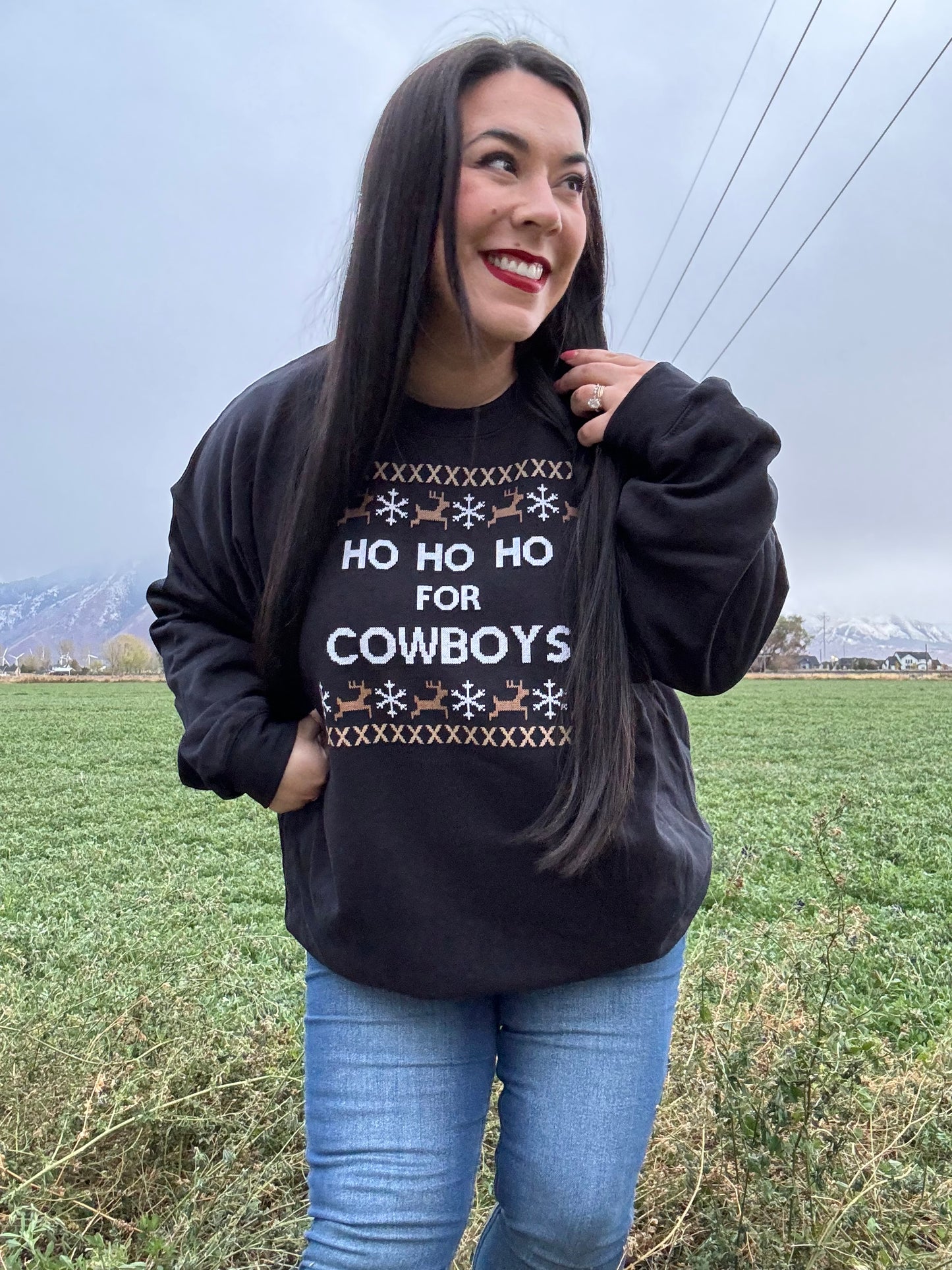 Ho ho ho for Cowboys Sweatshirt