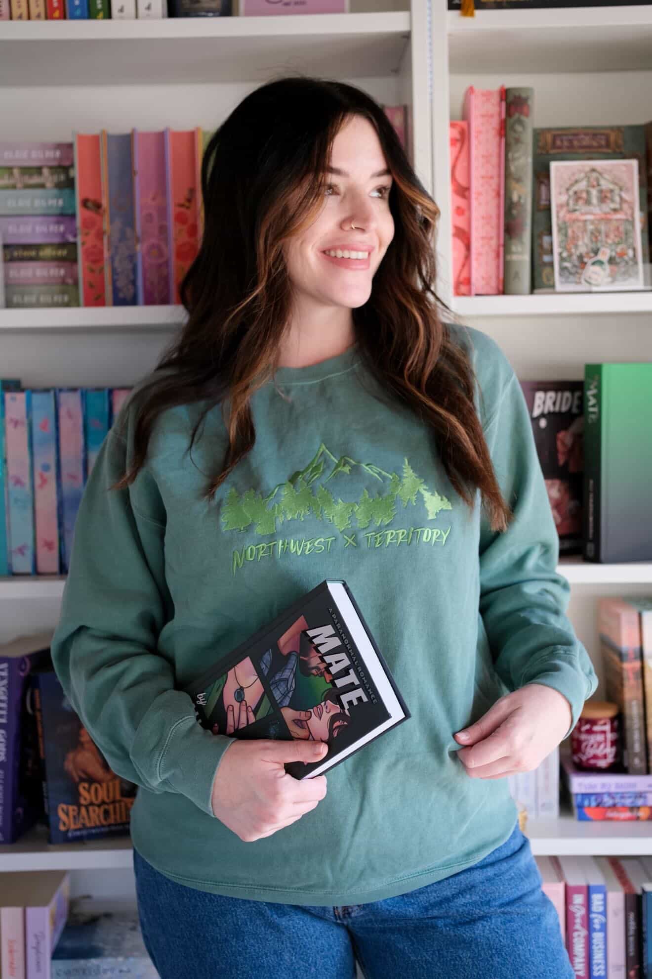 Northwest Territory / Mate by Ali Hazelwood garment-dyed sweatshirt