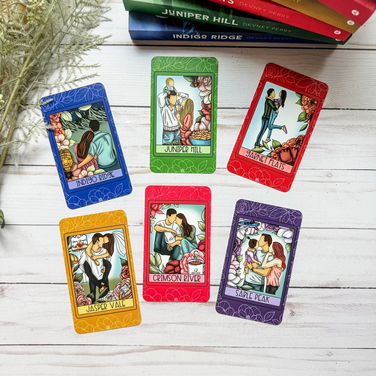 The Edens by Devney Perry Book Titles Tarot Set