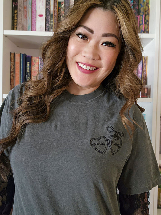 Enemies to Lovers Embroidered Locket heavyweight t-shirt