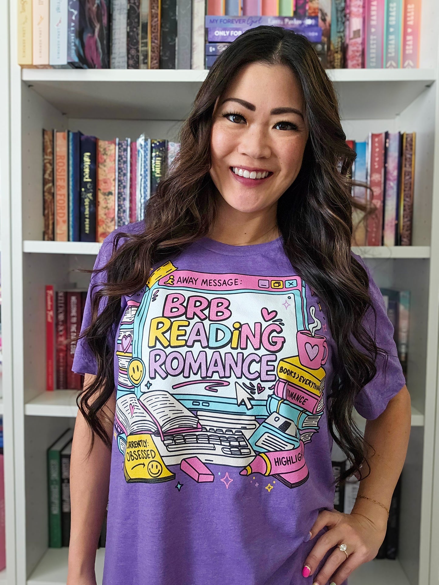 BRB Reading Romance 90s t-shirt